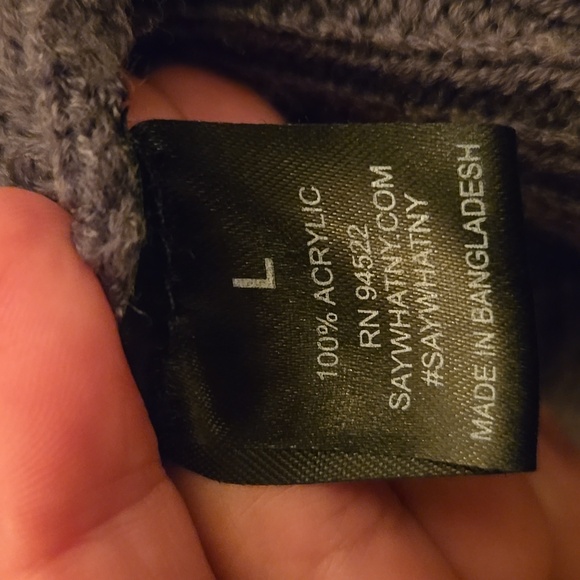 Say What? Charcoal Women's Cardigan - Picture 3 of 9